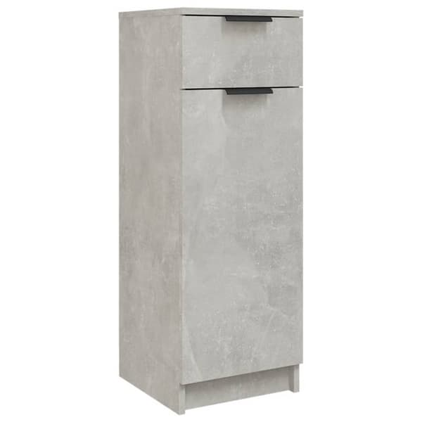 badeværelsesskab 32x34x90 cm konstrueret træ betongrå