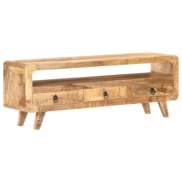 tv-skab 117x30x41 cm massivt ru mangotræ