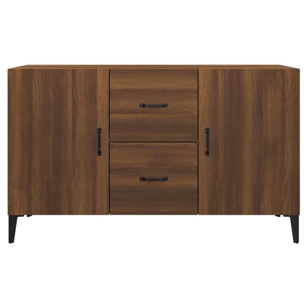 skænk 100x36x60 cm konstrueret træ brun egetræsfarve