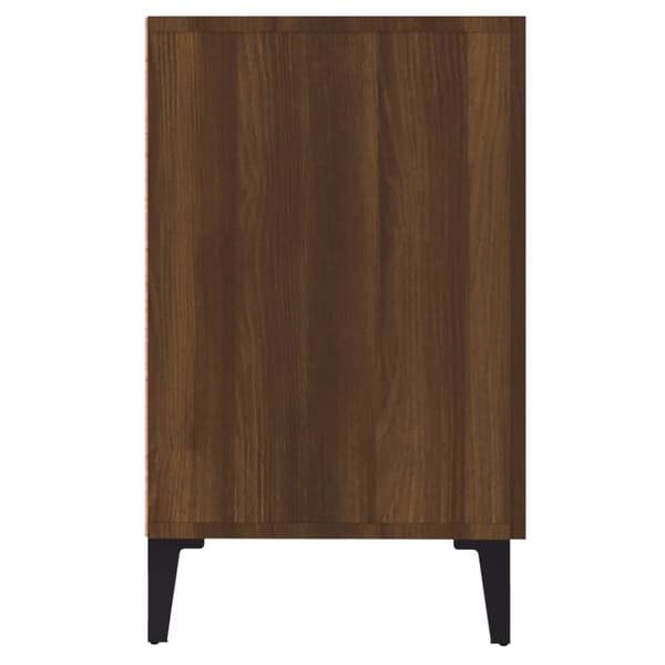 skænk 100x36x60 cm konstrueret træ brun egetræsfarve