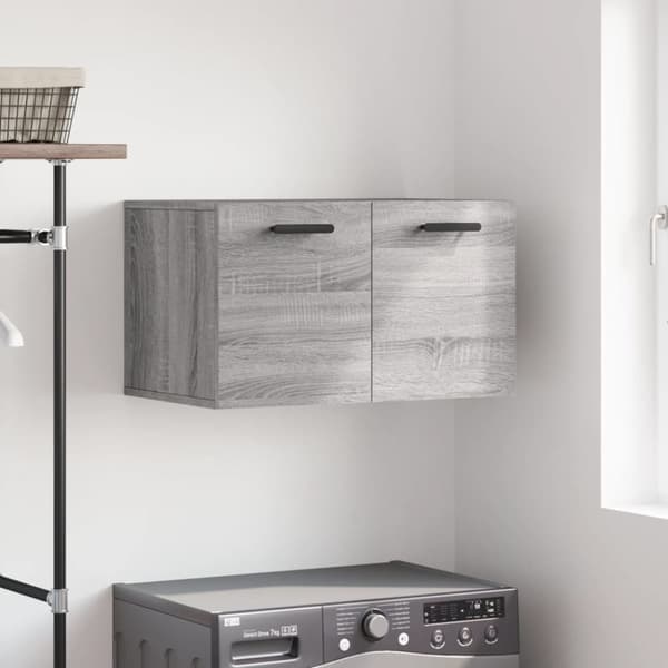 vægskab 60x36,5x35 cm konstrueret træ grå sonoma-eg