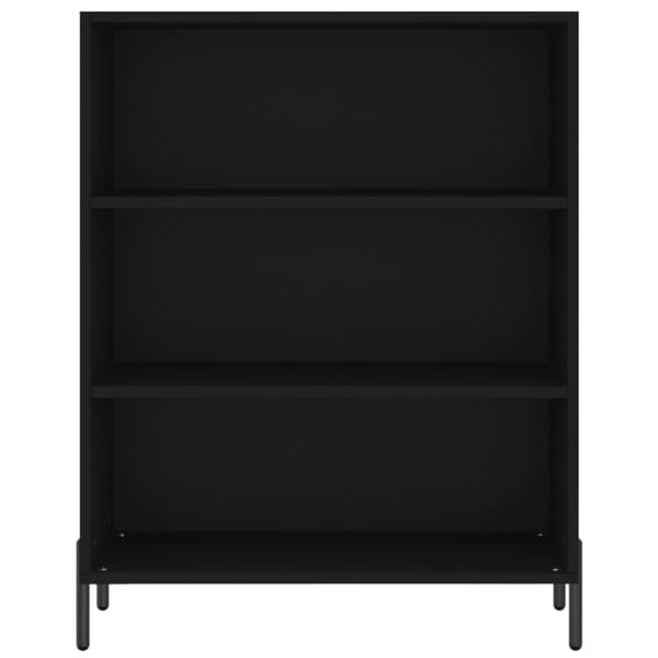 reol 69,5x32,5x180 cm konstrueret træ sort