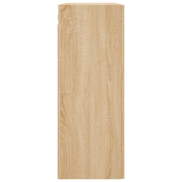 vægskabe 2 stk. 69,5x34x90 cm sonoma-eg