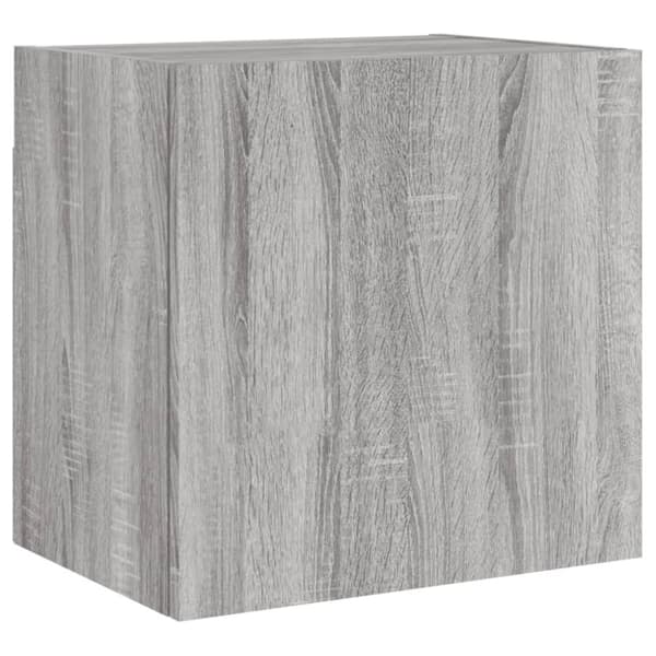 væghængt tv-bord 40,5x30x40 cm konstrueret træ grå sonoma-eg