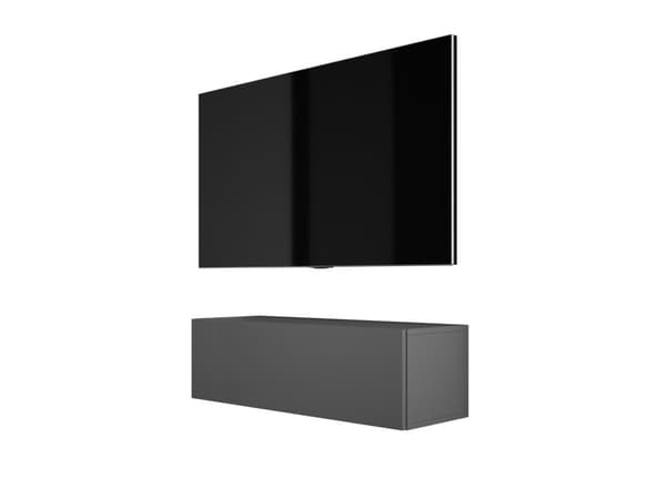 Ripusta TV -kaappi (B: 100 cm, H: 34 cm, T: 32 cm) antrasiitissa