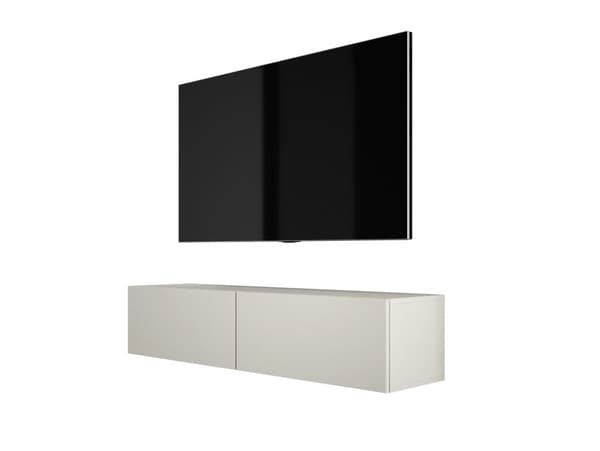 Hängande TV -skåp (B: 140 cm, H: 34 cm, T: 32 cm) i Kashmir