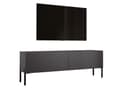Miniatyrbillede 1 af 7: TV -skab i antracit med ben i sort, A: B: 140 cm, H: 52 cm, T: 32 cm
