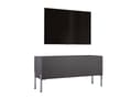 Miniatyrbillede 1 af 7: TV -skab i antracit med ben i krom, A: B: 100 cm, H: 52 cm, T: 32 cm