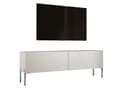 Miniatyrbillede 1 af 7: TV -kabinet i cashmere med ben i krom, A: B: 140 cm, H: 52 cm, T: 32 cm