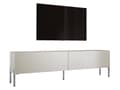 Miniatyrbild 1 av 7: TV -skåpet i kashmir med benen i Chrome, A: B: 170 cm, H: 52 cm, T: 32 cm