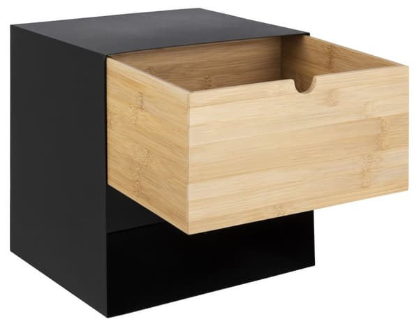 Joliet sengebord sort/natur