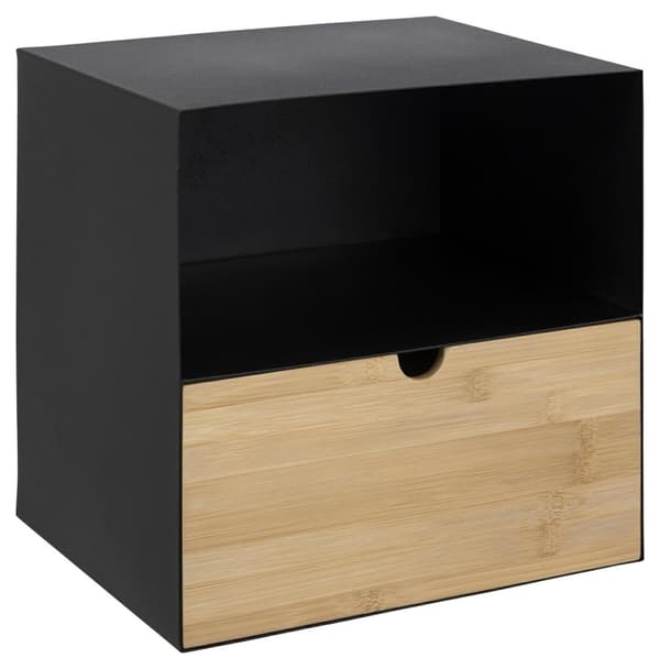 Joliet sengebord sort/natur