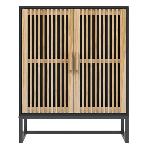 skænk 60x30x75 cm konstrueret træ sort