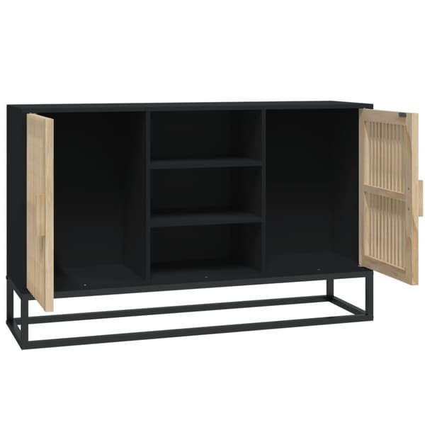 Senkki musta 105x30x65 cm tekninen puu