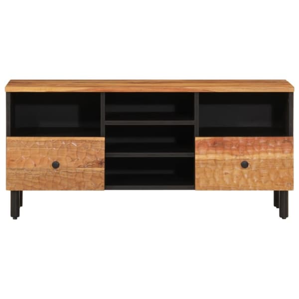 TV-taso 100x33x46 cm täysi akasiapuu
