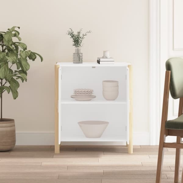 skænk 62x38x70 cm konstrueret træ hvid