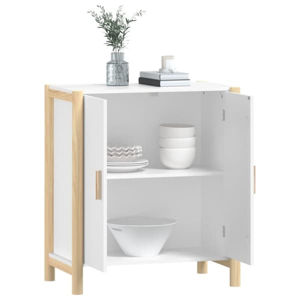skænk 62x38x70 cm konstrueret træ hvid