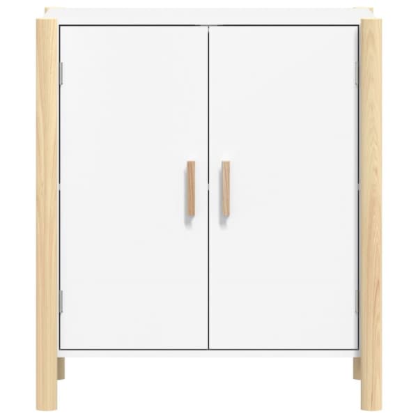skænk 62x38x70 cm konstrueret træ hvid