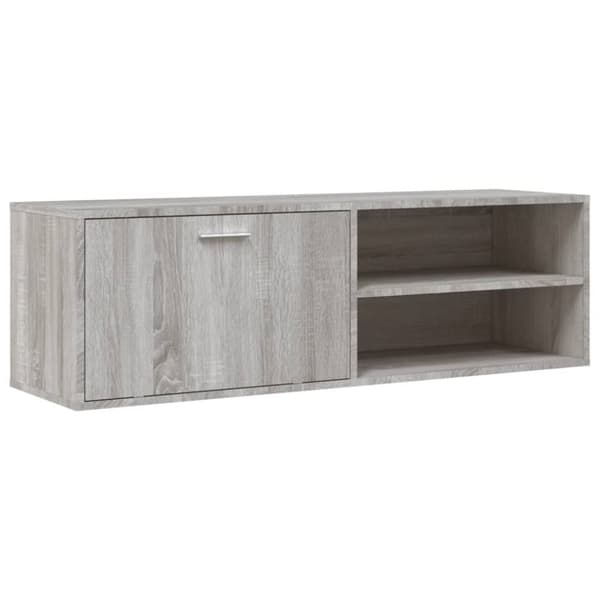 Tv-bänk grå sonoma 120x34x37 cm konstruerat trä