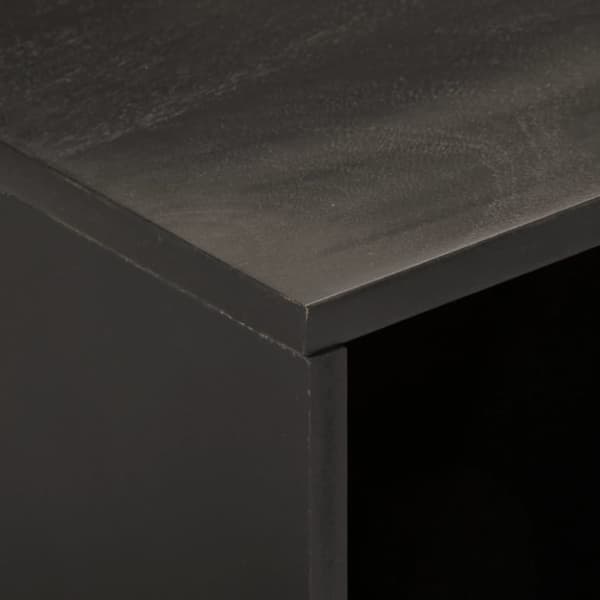 TV-taso musta 80x31x46 cm täysi mangopuu