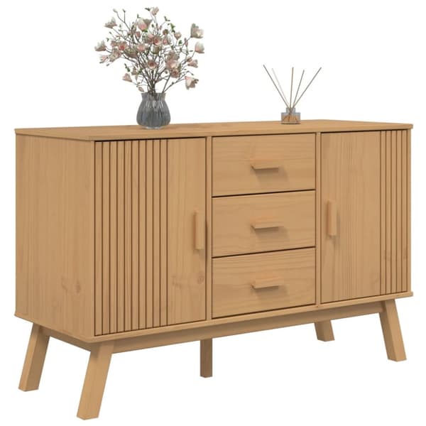 Senkki OLDEN ruskea 114x43x73,5 cm täysi mänty