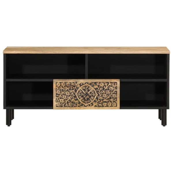 Tv-bänk 100x33x46 cm massivt mangoträ