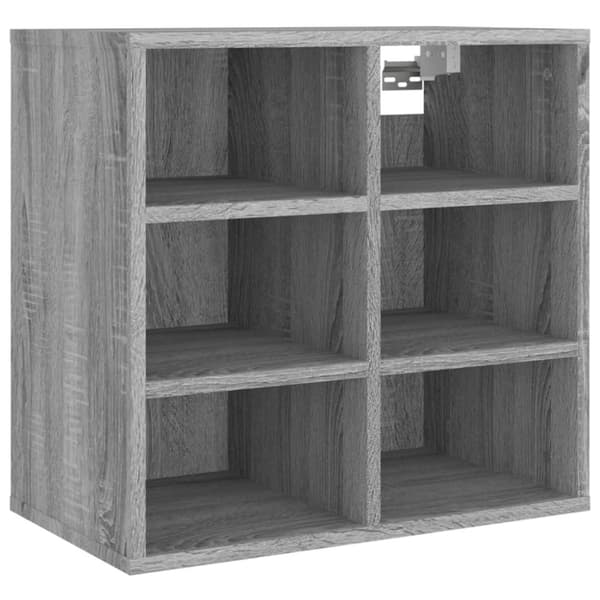 skoreoler 2 stk. 52,5x30x50 cm grå sonoma-eg
