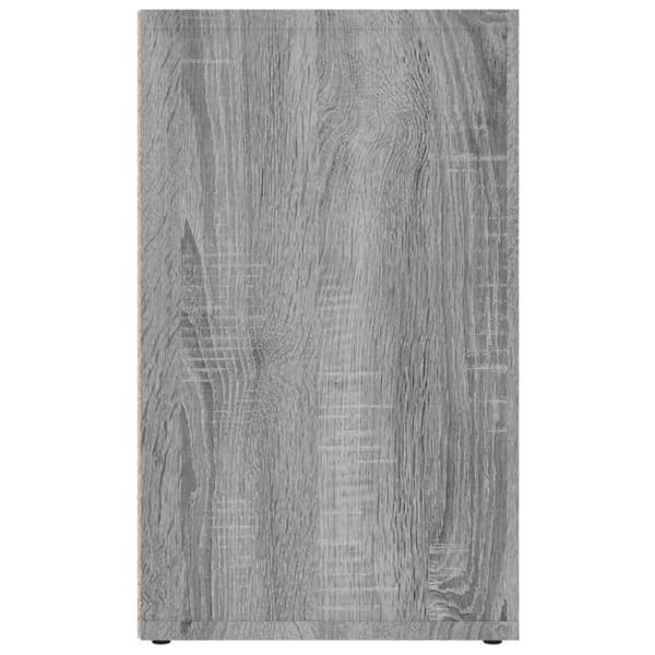 skoreoler 2 stk. 52,5x30x50 cm grå sonoma-eg