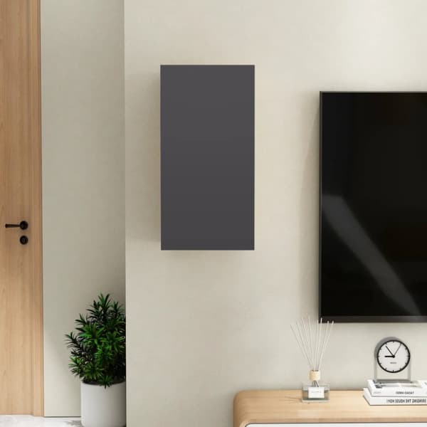 TV-skåp grå 30,5x30x60 cm konstruerat trä