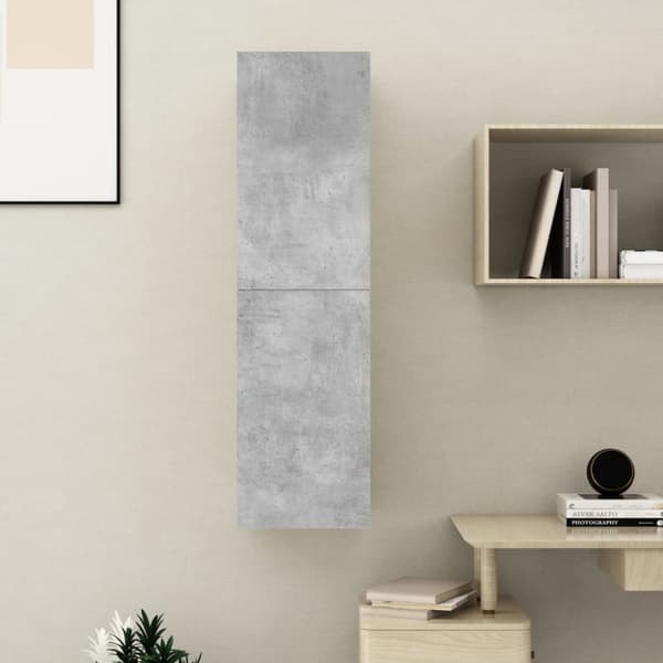 TV -skåp betonggrå 30,5x30x110 cm konstruerat trä