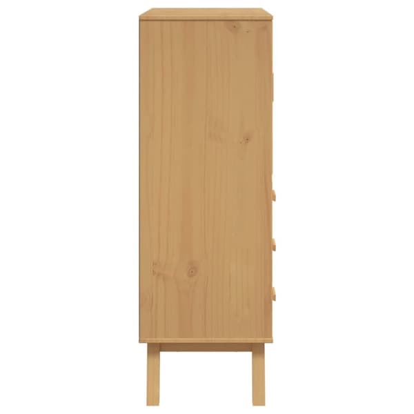 Kaappi OLDEN valkoinen ja ruskea 85x43x125 cm täysi mänty