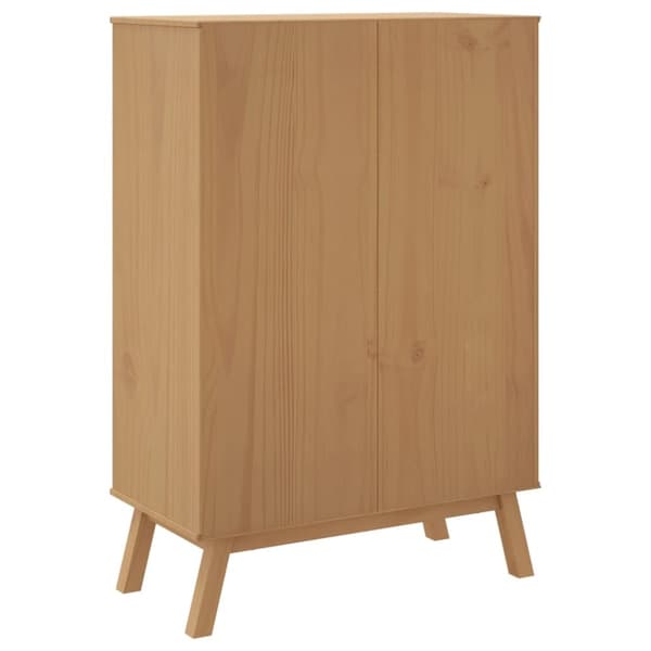 Kaappi OLDEN valkoinen ja ruskea 85x43x125 cm täysi mänty