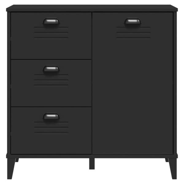 Sidobord VIKEN svart 80x40x80 cm konstruerat trä