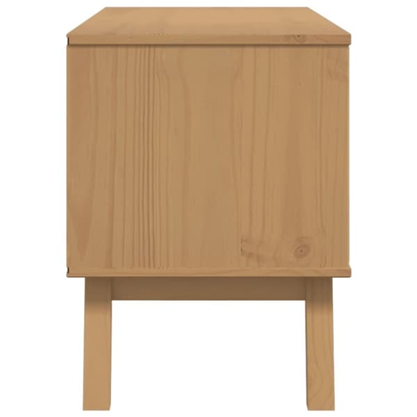 TV-taso OLDEN harmaa ja ruskea 114x43x57 cm täysi mänty