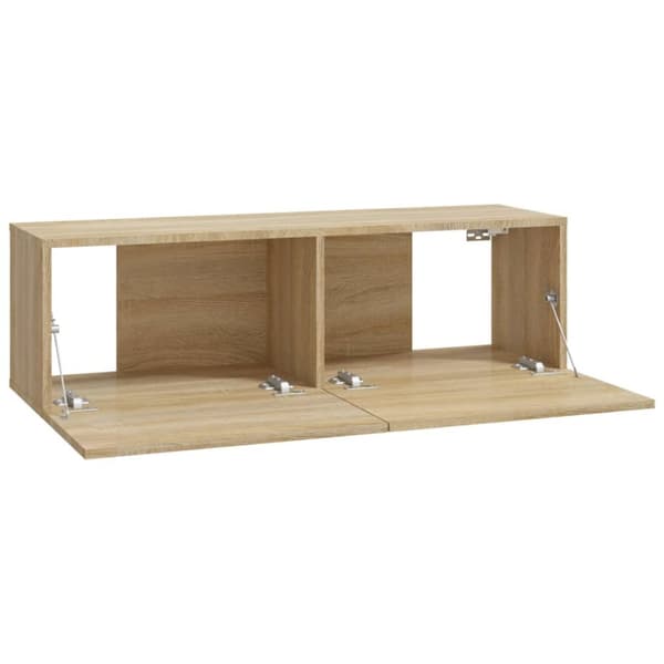 TV-seinäkaapit 4 kpl Sonoma-tammi 100x30x30 cm