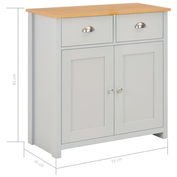 Senkki harmaa 79x35x81 cm