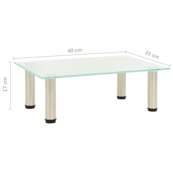 TV-taso himmeä 40x35x17 cm karkaistu lasi