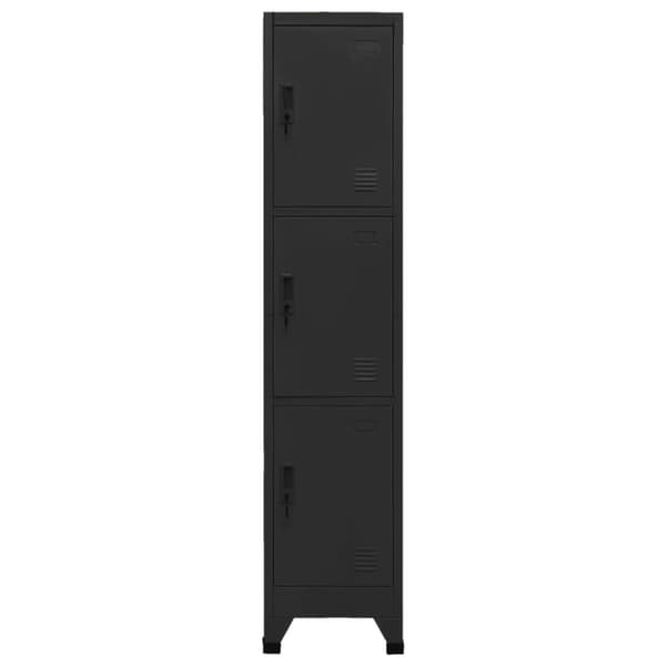 skab 38x45x180 cm stål sort