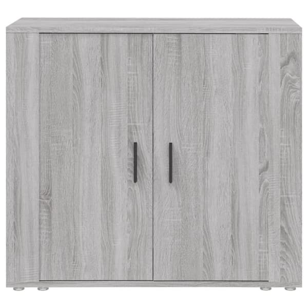 skænk 80x33x70 cm konstrueret træ grå sonoma-eg