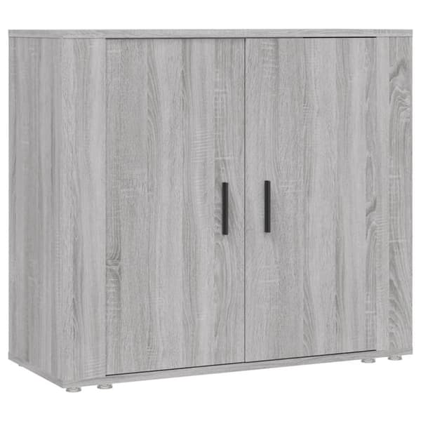 skænk 80x33x70 cm konstrueret træ grå sonoma-eg