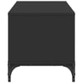 Miniatyrbild 6 av 10: Tv-bänk svart 102x40x41 cm konstruerat trä pulverlackerat stål