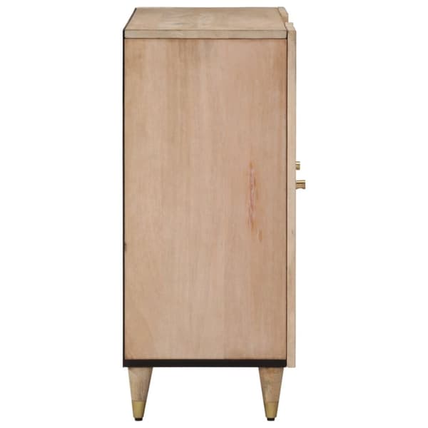 skab 90x33x75 cm massivt mangotræ