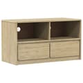 Pikkukuva 2 / 9: TV-taso SAUDA tammenvärinen 99x43x55 cm täysi mänty
