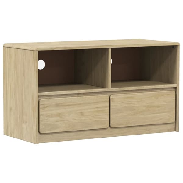 TV-taso SAUDA tammenvärinen 99x43x55 cm täysi mänty