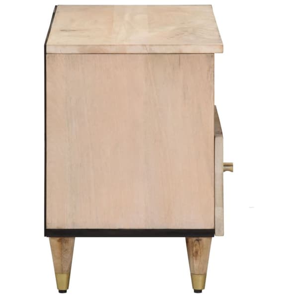 Tv-bänk 80x33x46 cm massivt mangoträ