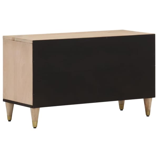 Tv-bänk 80x33x46 cm massivt mangoträ