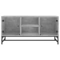 Pikkukuva 5 / 10: TV-taso lasiovilla betoninharmaa 102x37x50 cm