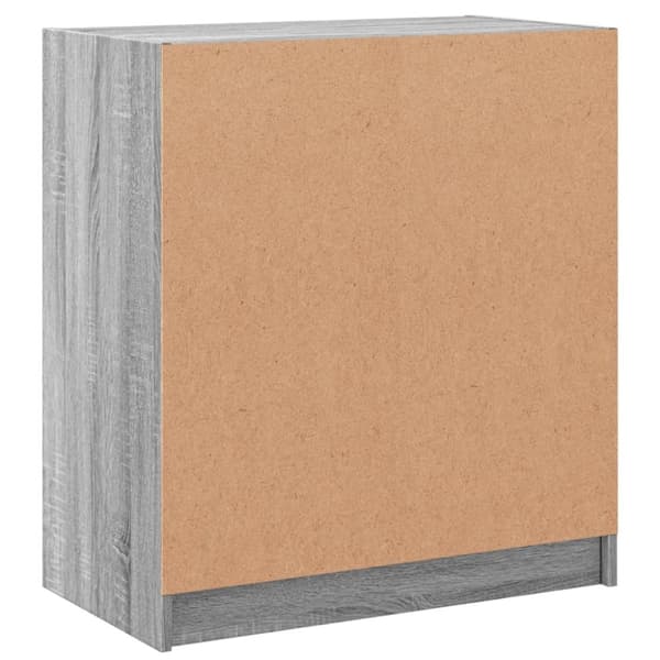 Sivukaappi lasiovilla harmaa Sonoma 68x37x75,5 cm