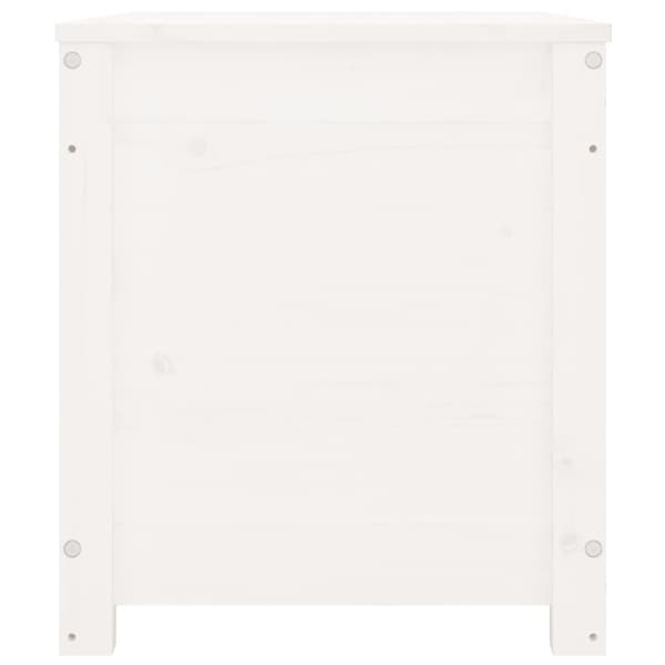 vidaXL opbevaringskasse 80x40x45,5 cm massivt fyrretræ hvid -  Skabe & opbevaring