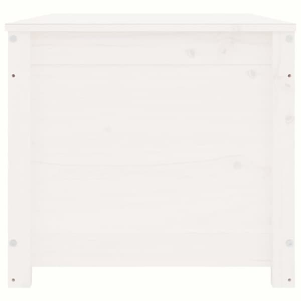 vidaXL opbevaringskasse 110x50x45,5 cm massivt fyrretræ hvid -  Skabe & opbevaring